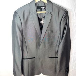 Guess silver suit jacket blazer